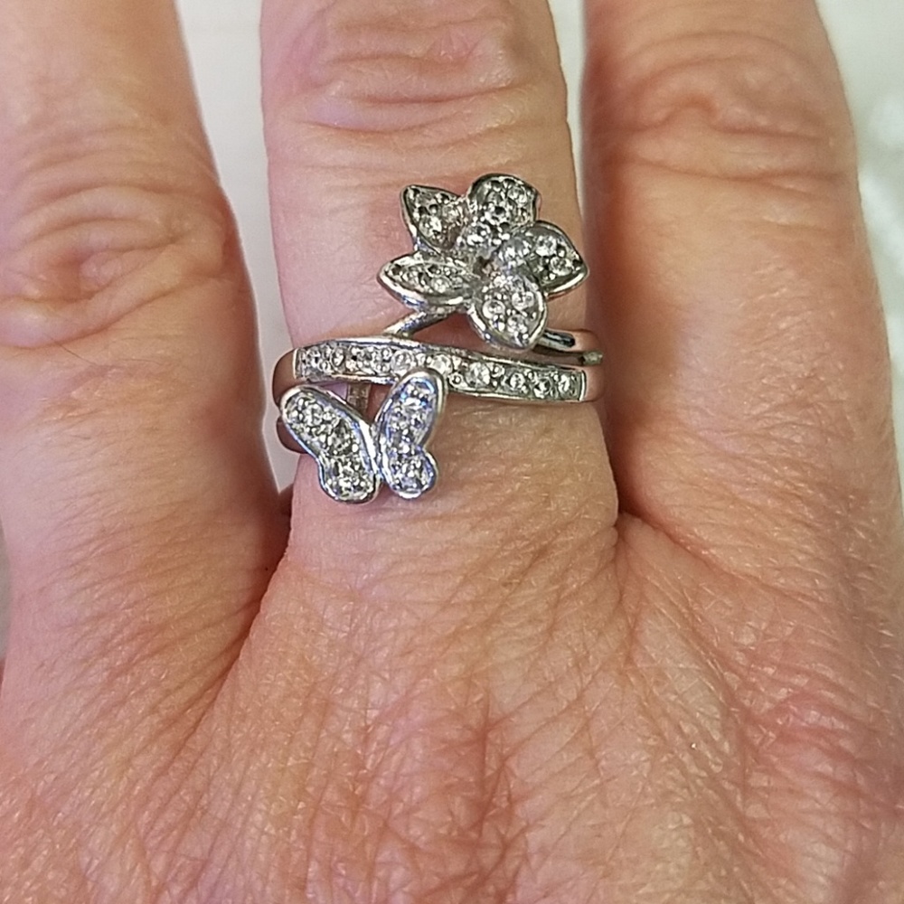 Pave Sterling Silver Ring